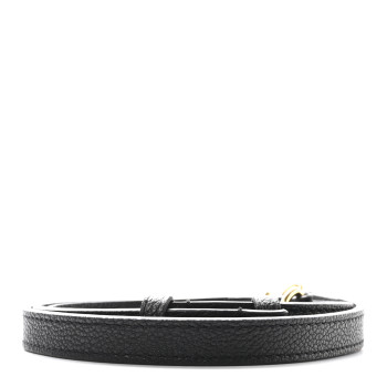 LOUIS VUITTON Calfskin Neonoe Shoulder Strap Black