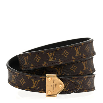 LOUIS VUITTON Monogram Box It Bracelet 17