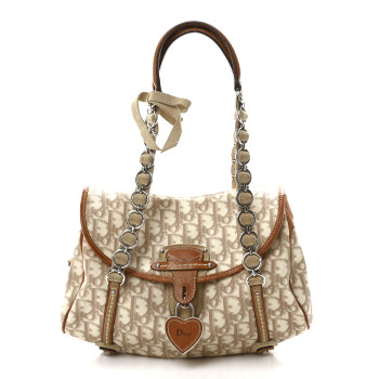 CHRISTIAN DIOR Monogram Romantique Trotter Flap Bag