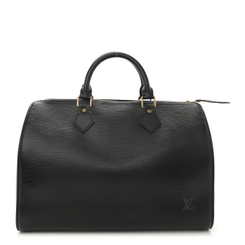 LOUIS VUITTON Epi Speedy 30 Black