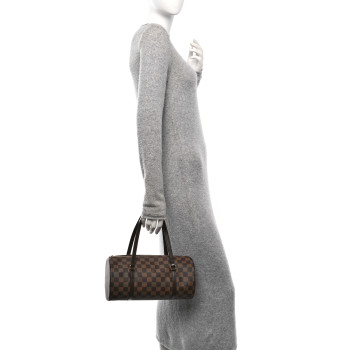 LOUIS VUITTON Damier Ebene Papillon 30 With Companion