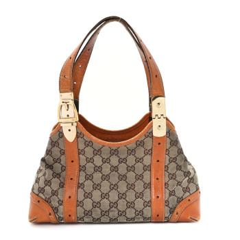 GUCCI Monogram Shoulder Bag Orange