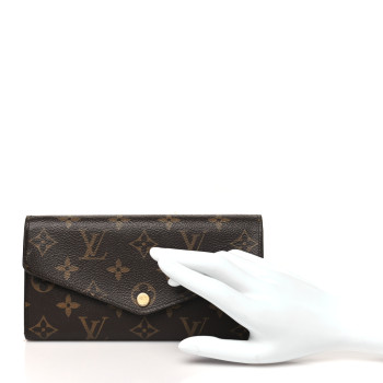 LOUIS VUITTON Monogram Sarah Wallet NM Fuchsia