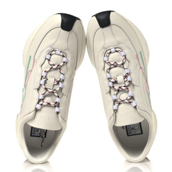GUCCI Ultralight Plutone Calfskin Womens Gucci Run Sneakers 40 Great White