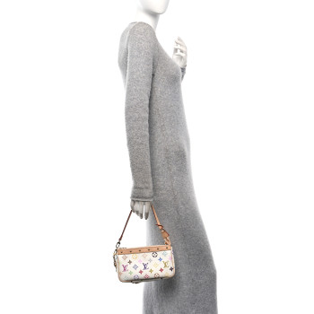 LOUIS VUITTON LV X TM Monogram Multicolor Pochette Accessories White