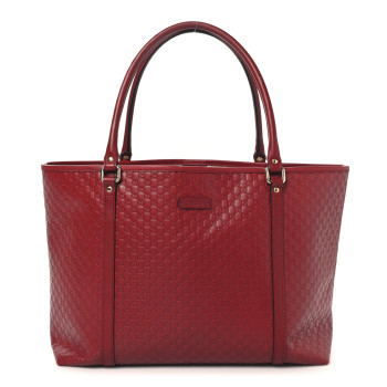 GUCCI Microguccissima Medium Joy Tote Red