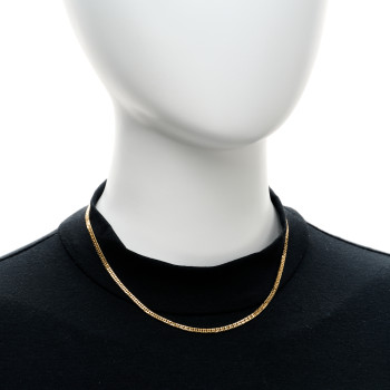 PARKER & WEST BY FASHIONPHILE 18K Yellow Gold Curb Chain Necklace 15.75"