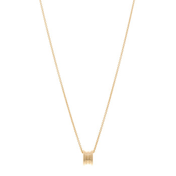 BULGARI 18K Yellow Gold B.Zero1 Pendant Necklace