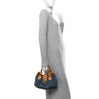 LOUIS VUITTON Monogram Denim Pleaty Blue