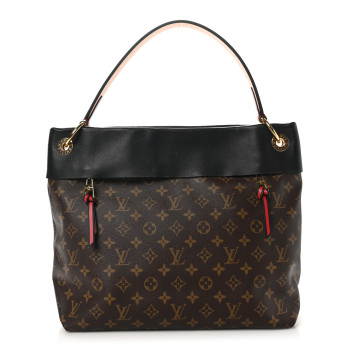 LOUIS VUITTON Monogram Tuileries Hobo Black