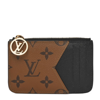 LOUIS VUITTON Reverse Monogram Zipped Romy Card Holder