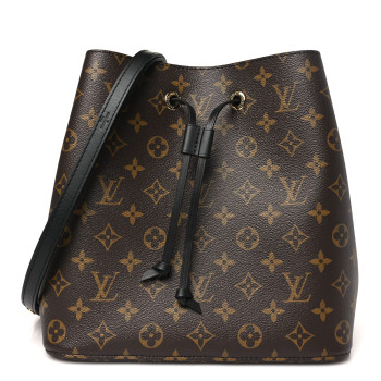 LOUIS VUITTON Monogram Neonoe MM Black