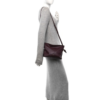 LOEWE Calfskin Flamenco Knot Clutch Prune
