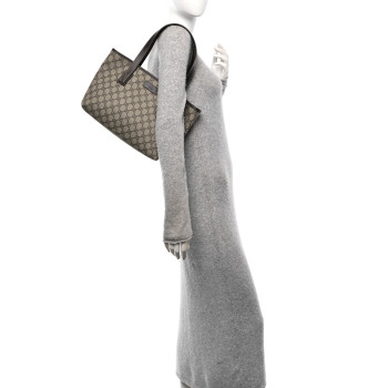 GUCCI GG Supreme Monogram Small Joy Tote Dark Brown