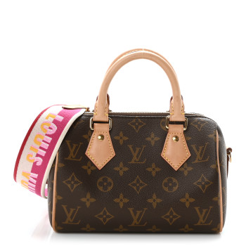 LOUIS VUITTON Monogram Speedy Bandouliere 20 Fuchsia