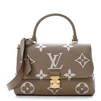 LOUIS VUITTON Empreinte Monogram Giant Madeleine MM Dove Grey Beige