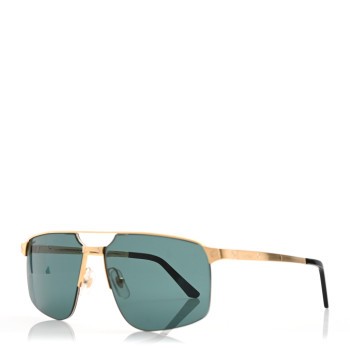 CARTIER Metal Santos de Cartier Pilot Sunglasses CT0385S Gold