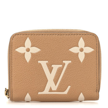 LOUIS VUITTON Empreinte Monogram Giant Zippy Coin Purse Arizona Creme