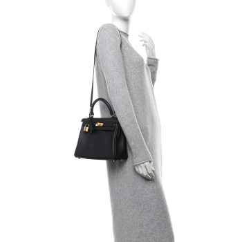 HERMES Swift Kelly Retourne 25 Black