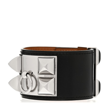 HERMES Box Collier de Chien CDC Bracelet S Black