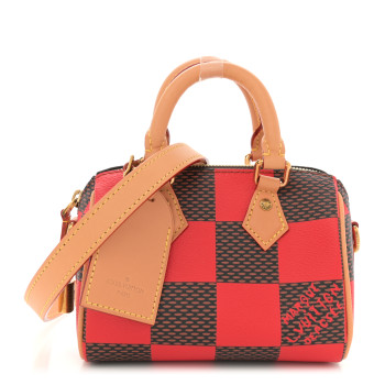 LOUIS VUITTON Damier Pop Speedy Bandouliere 18 Red