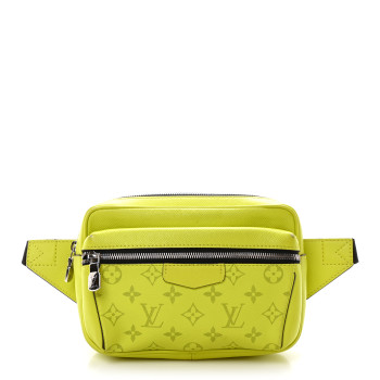 LOUIS VUITTON Monogram Taiga Outdoor Bumbag Yellow
