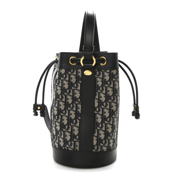 CHRISTIAN DIOR Oblique Small Drawstring Backpack Blue