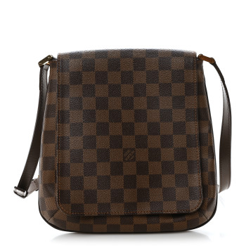 LOUIS VUITTON Damier Ebene Musette Salsa Long Strap