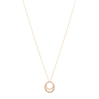 CARTIER 18K Pink Gold Diamond Etincelle De Cartier Pendant Necklace