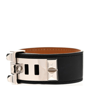 HERMES Swift Collier De Chien CDC 24 Bracelet T1 Black