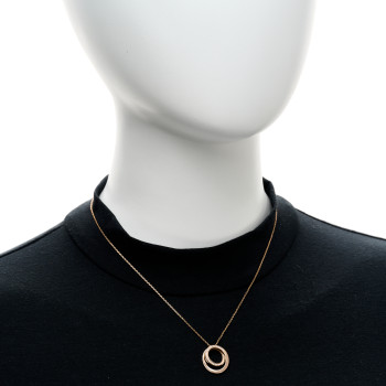 CARTIER 18K Pink Gold Diamond Etincelle De Cartier Pendant Necklace