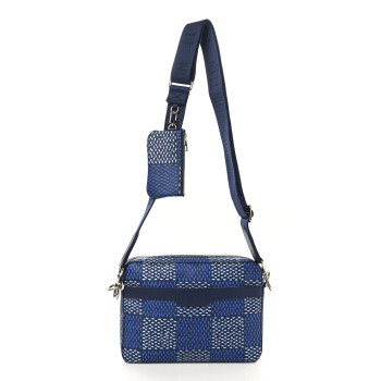 LOUIS VUITTON Damier Heritage Trio Messenger Blue