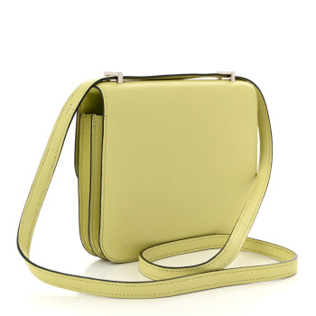 HERMES Chevre Mysore Constance 18 Jaune Bourgeon