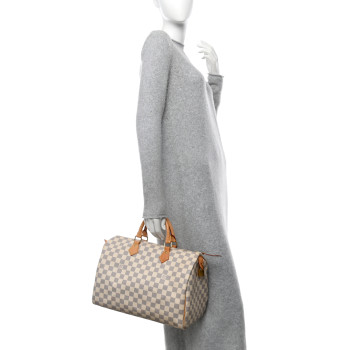 LOUIS VUITTON Damier Azur Speedy 35