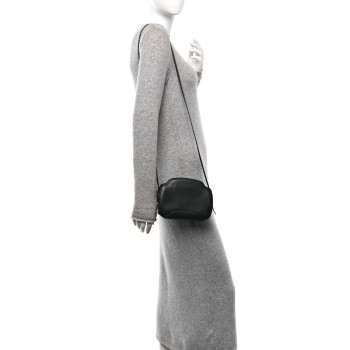 LORO PIANA Smooth Calfskin Sesia Crossbody Black