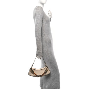 FENDI Vitello Queen Palmellato Fendi O'Lock Swing Camelia