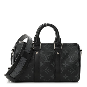 LOUIS VUITTON Reverse Monogram Eclipse Keepall XS Black