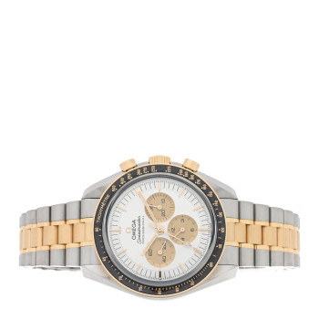 OMEGA Stainless Steel 18K Moonshine Gold 42mm Speedmaster Moonwatch Professional Chronograph Manual Winding Watch Silver 42.310.20.42.50.02.001