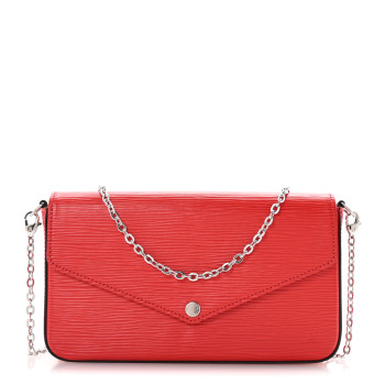 LOUIS VUITTON Epi Pochette Felicie Coquelicot