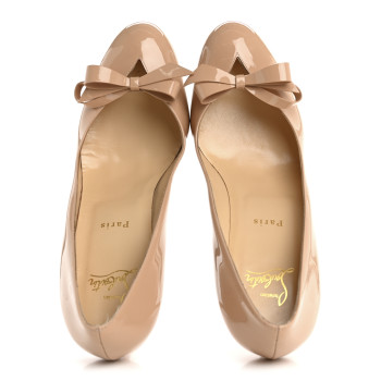CHRISTIAN LOUBOUTIN Patent Vinodo 85 Pumps 41 Nude