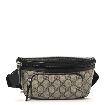 GUCCI GG Supreme Monogram Belt Bag Black