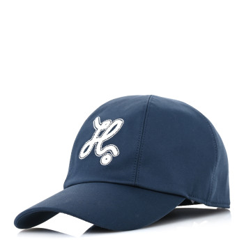 HERMES Cotton Twill Serena Nautic Cap 59 Blueberry