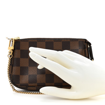 LOUIS VUITTON Damier Ebene Mini Pochette Accessories