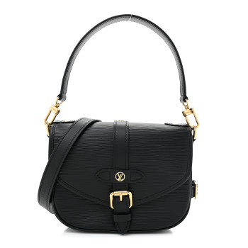 LOUIS VUITTON Epi Saumur BB Black