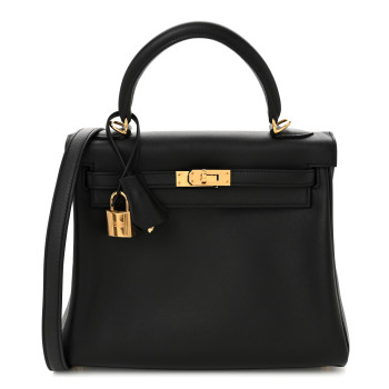 HERMES Swift Kelly Retourne 25 Black