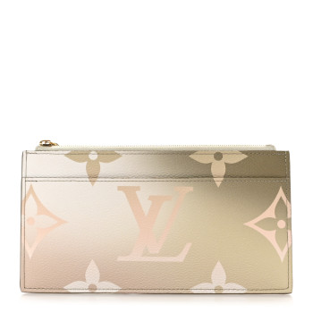 LOUIS VUITTON Monogram Giant Spring In The City Slim Purse Sunset Kaki