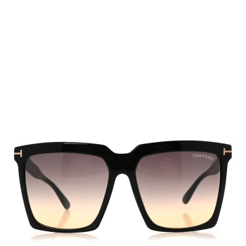 TOM FORD Acetate Sabrina Square Sunglasses TF764 Black