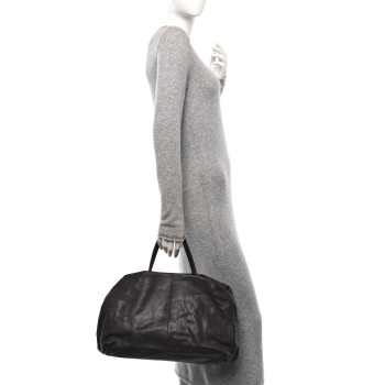 THE ROW Nappa Elio Bourse Bag Wood Brown