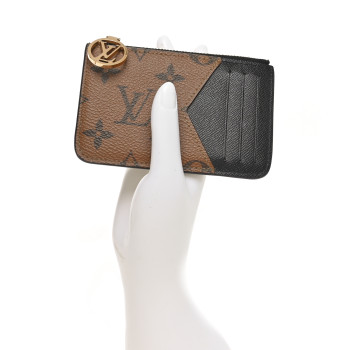 LOUIS VUITTON Reverse Monogram Zipped Romy Card Holder