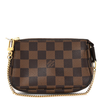 LOUIS VUITTON Damier Ebene Mini Pochette Accessories